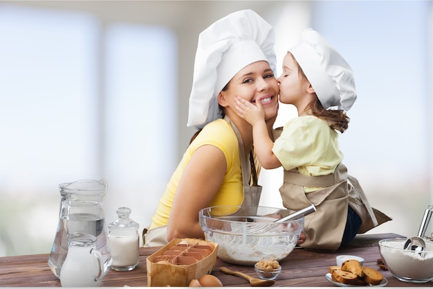 Kochen Mutter Mutter Kind backen Kinderküche