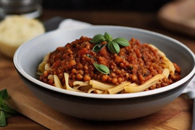 Kochen von Comfort Rustic Lentil Bolognese