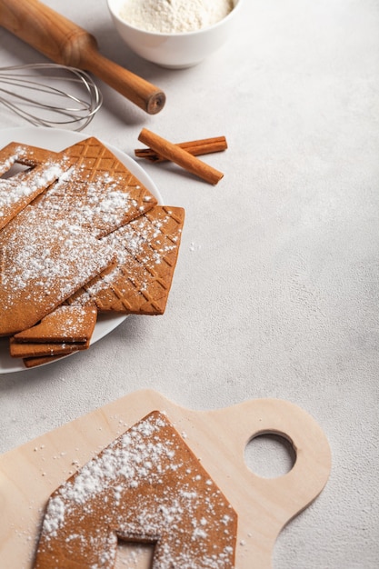 Kochen Weihnachts Lebkuchenhaus