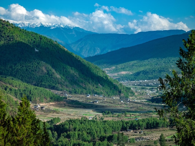 Königreich Bhutan im Paro-Tal