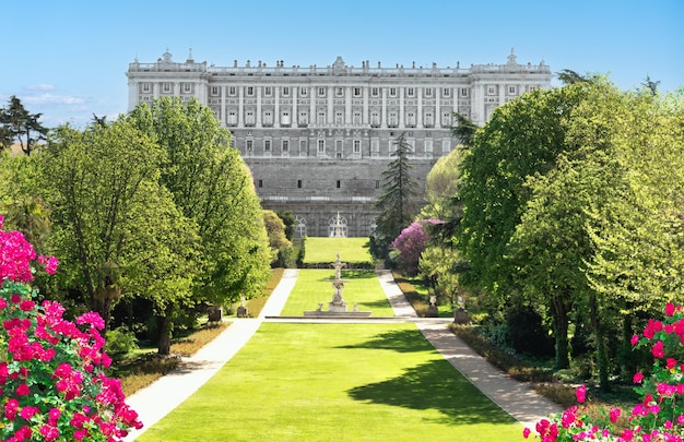 Königspalast in Madrid Palacio Real auf Spanisch Offizielle Residenz der Könige von Spanien