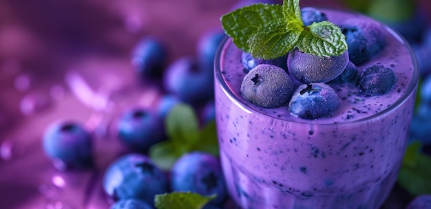 köstliche Blaubeer-Smoothie-Smoothies