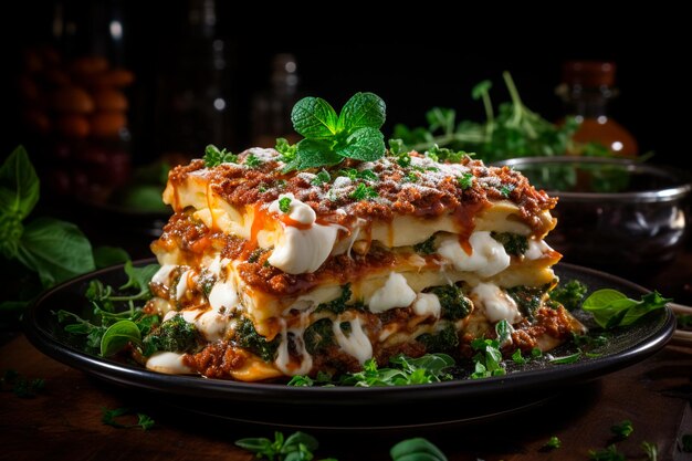 köstliche Brokkoli-Pizza auf dem Tisch