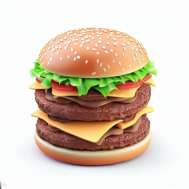 Köstliche Burger png durchsichtiger Hintergrund Generative KI