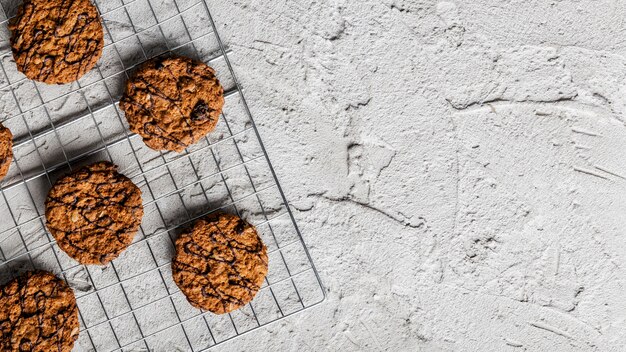 Köstliche Cookies Draufsicht