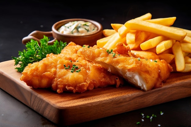 Köstliche Fish and Chips mit viel Platz für generative KI