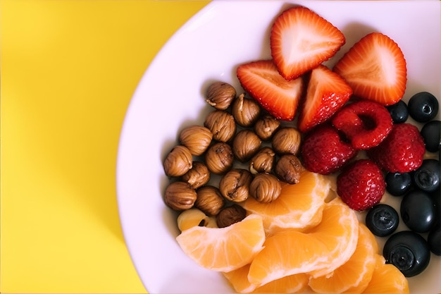 köstliche frische Früchte Hintergrund