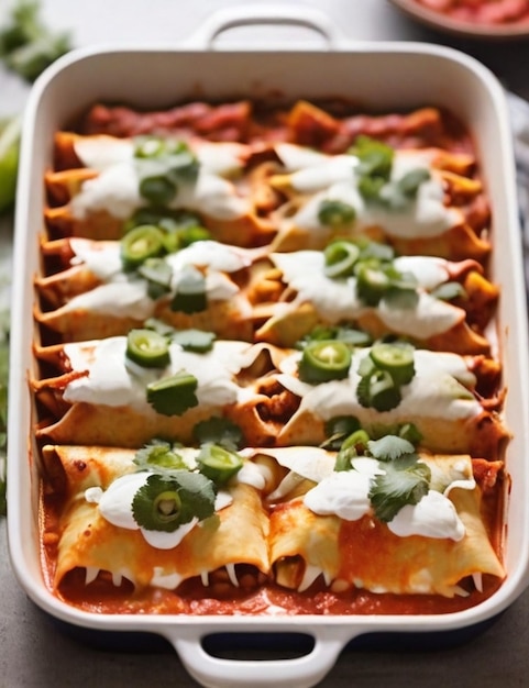 köstliche hausgemachte Enchiladas