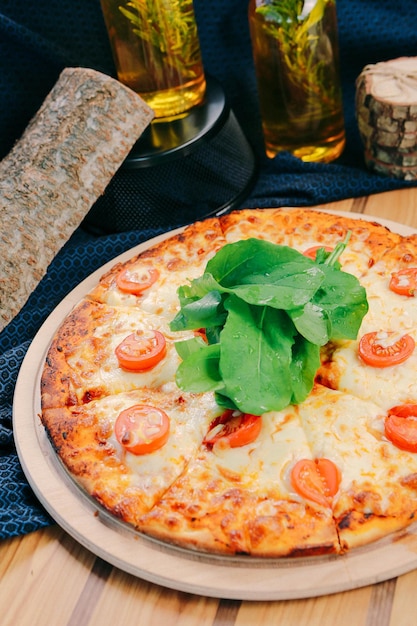 Foto köstliche mischung pizza italienisches essen