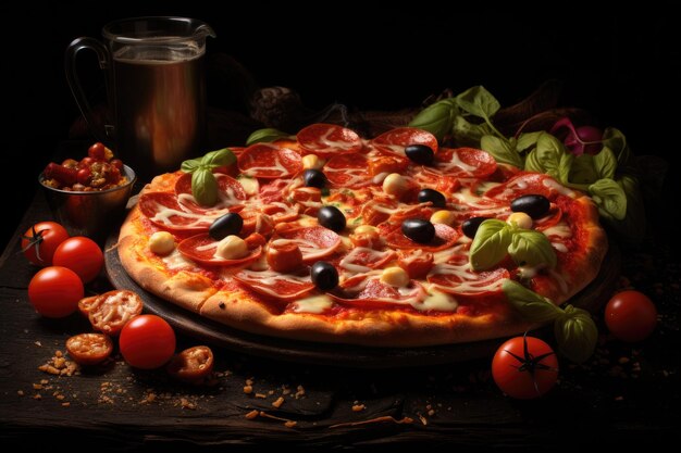 köstliche Pizzabilder generative KI