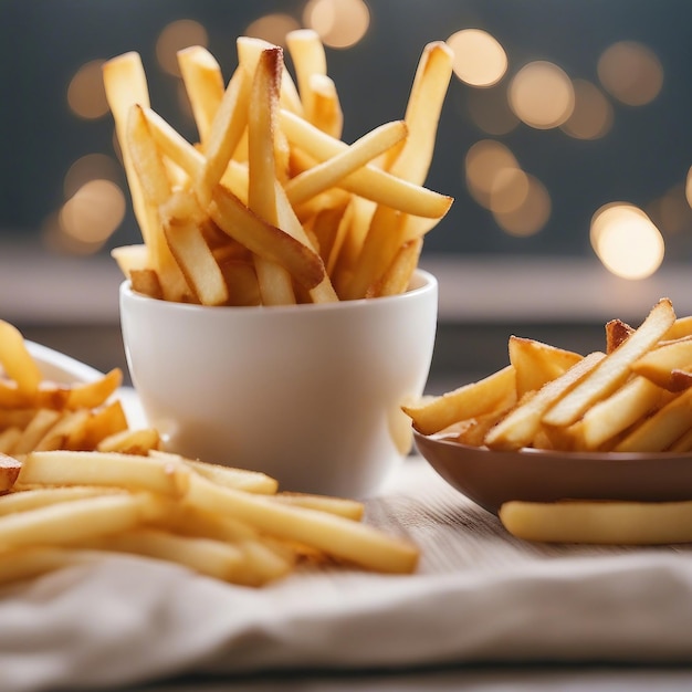 Köstliche Pommes frites in einer Schüssel