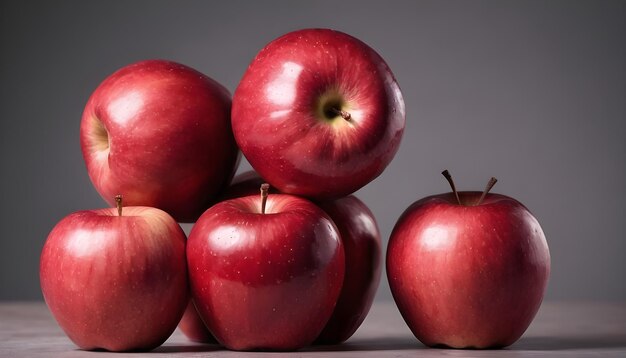 köstliche rote Äpfel im Studio