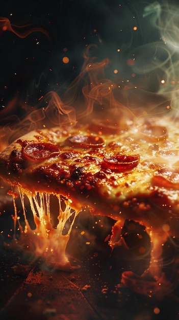 Foto köstliche ultra-realistische pizza, die von künstlicher intelligenz erzeugt wurde