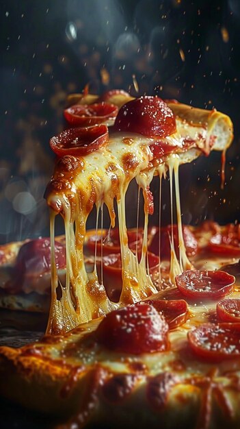 Foto köstliche ultra-realistische pizza, die von künstlicher intelligenz erzeugt wurde