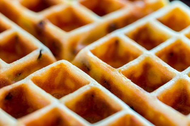 Köstliche Waffel mit süßem Geschmack.