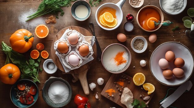 Köstliche Zutaten für ein leckeres Abendessen