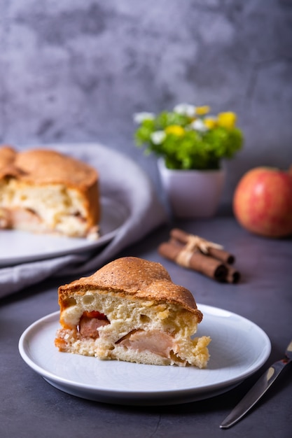 Köstlicher Apfelkuchen mit Zimt