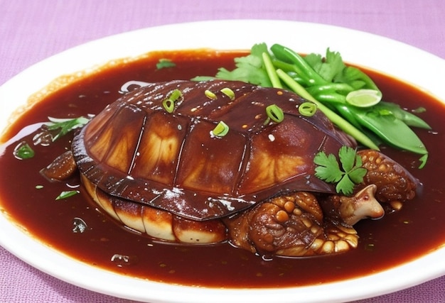 Köstlicher chinesischer gebratener Frosch mit Chili