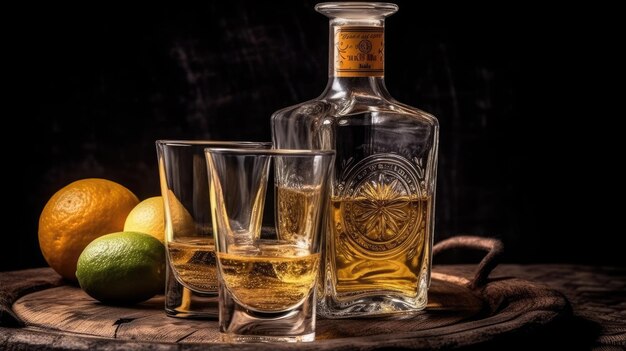 Foto köstlicher teurer tequila