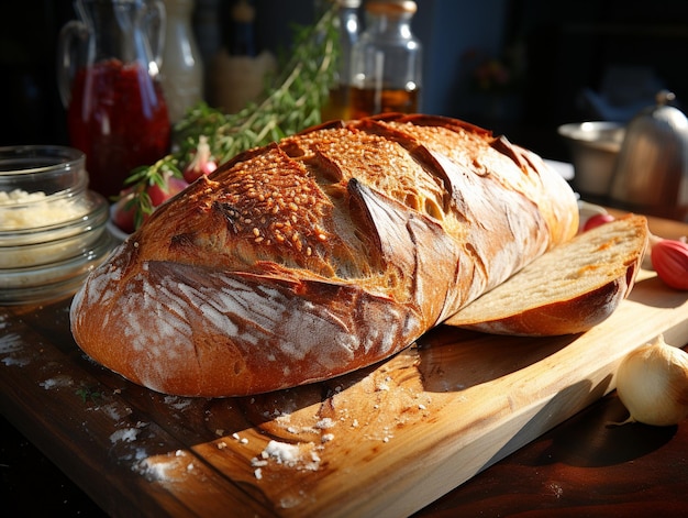 Köstliches Backbrotfoto