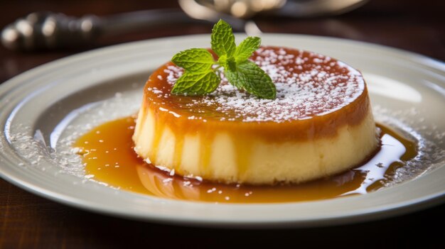 Köstliches Flan-Dessert mit karamellisierter Süße