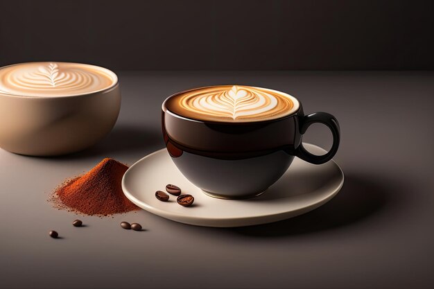 Köstliches Konzept für heißen Kaffee, von der KI generiert