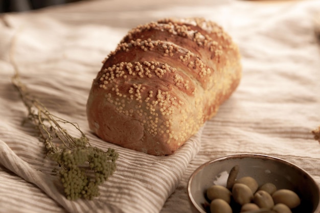 köstliches naturästhetisch gebackenes Brot