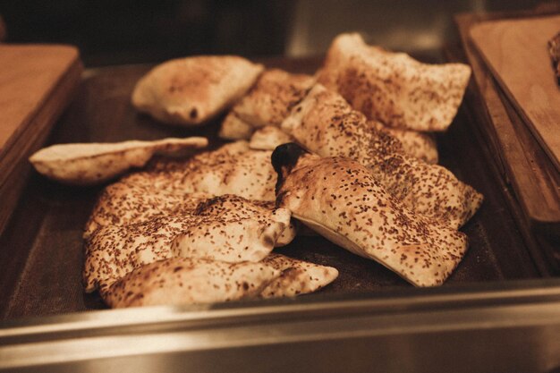 Foto köstliches naturästhetisch gebackenes brot