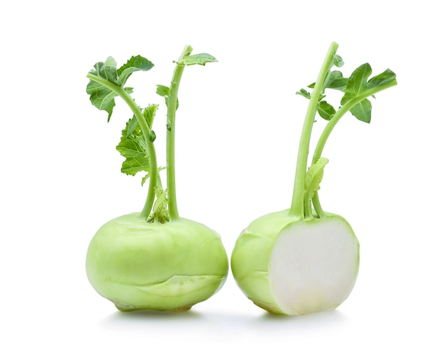 Kohlrabi isolado