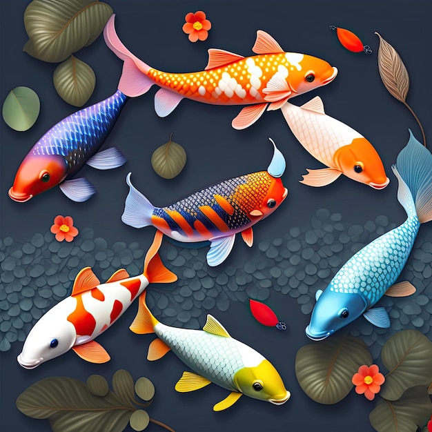 Koi-Fisch-Hintergrund