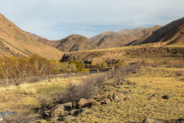 Kokemeren-Fluss im Bezirk Jumgal der Provinz Naryn in Kirgisistan