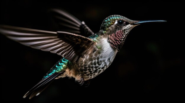 Foto kolibri im flug