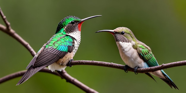 Kolibri mit breitem Schnabel