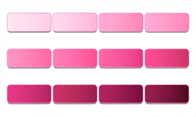 Kollektionssatz mit rosa Farbverläufen