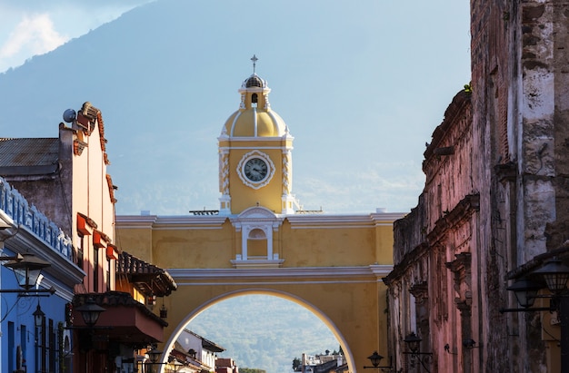 Kolonialarchitektur in der alten Stadt Antigua Guatemala, Mittelamerika, Guatemala