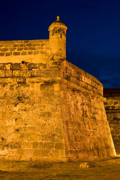 Koloniale Stadtmauer Bollwerk von Santa Catalina Cartagena de Indias Abteilung Bolivar Kolumbien