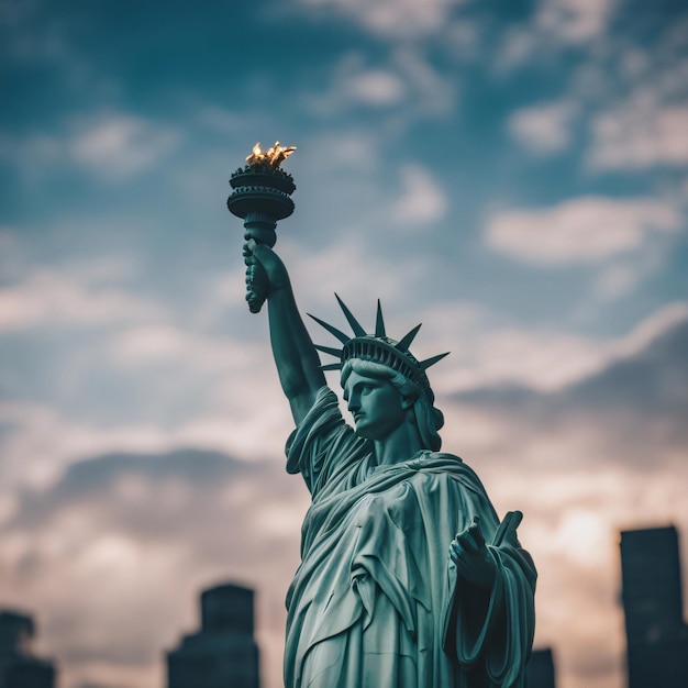 Kolossale neoklassizistische Skulptur der Freiheitsstatue New York City in den Vereinigten Staaten