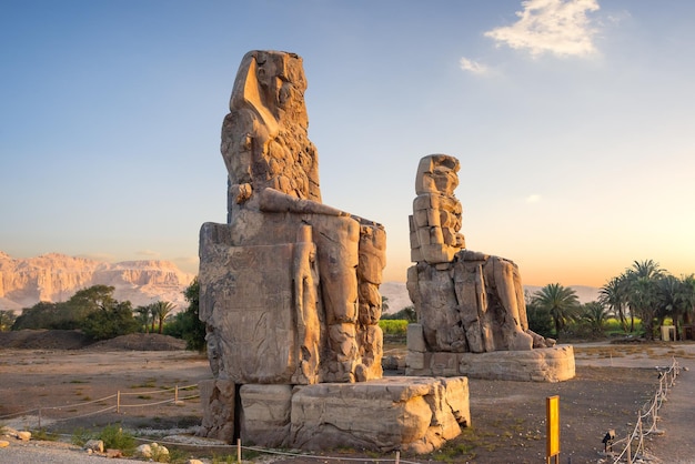 Kolosse von Memnon, Tal der Könige, Luxor, Ägypten