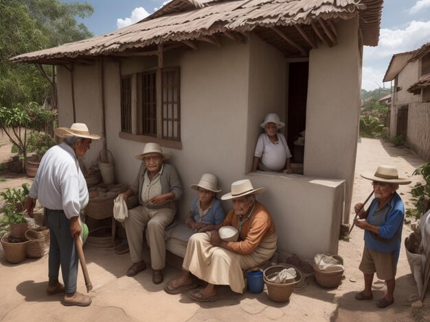 Kolumbianisches Familienfoto