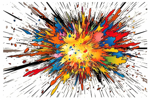 Komische Explosion auf durchsichtigem Hintergrund