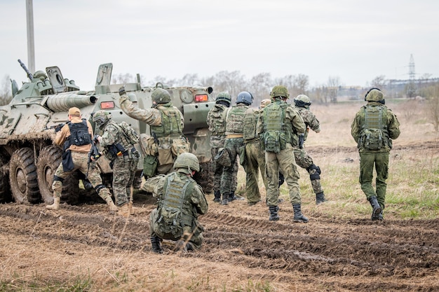 Kommandopostenübung zur Terrorismusbekämpfung, Russland.