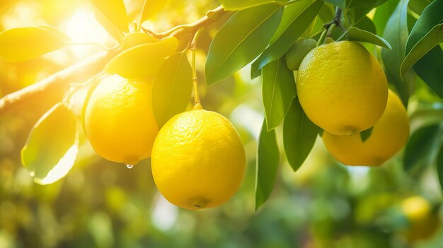 Kommersielles Stockfoto Zitrone im Obstgarten