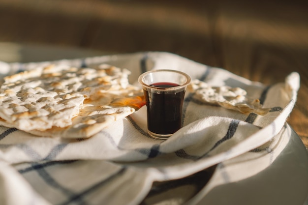 Kommunion religiöse Tradition des Brechens von Brot, Brot und Wein