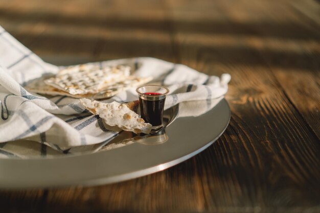 Kommunion religiöse Tradition des Brechens von Brot, Brot und Wein