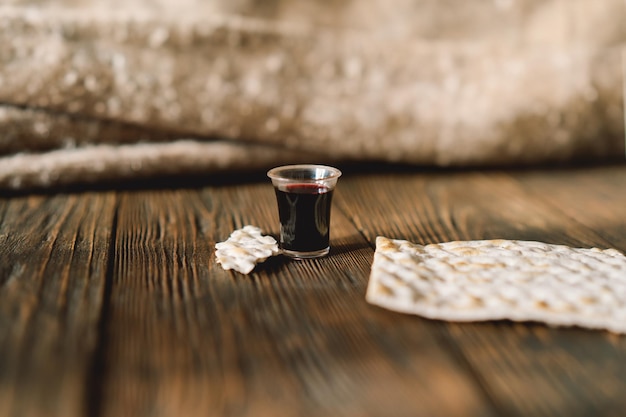 Kommunion religiöse Tradition des Brechens von Brot, Brot und Wein