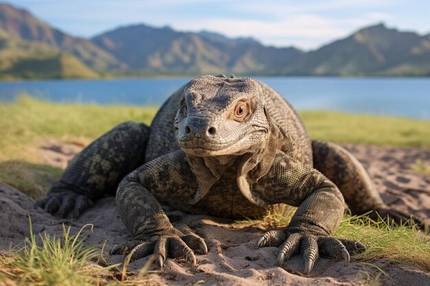 Komodo en el parque nacional