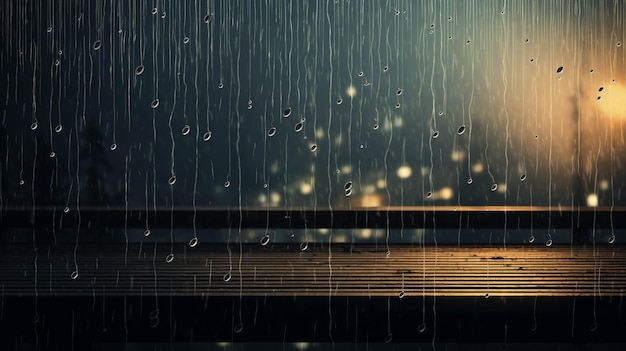 Komponieren Sie ein Musikstück, das vom Geräusch des Regens inspiriert ist, das auf verschiedene Oberflächen fällt