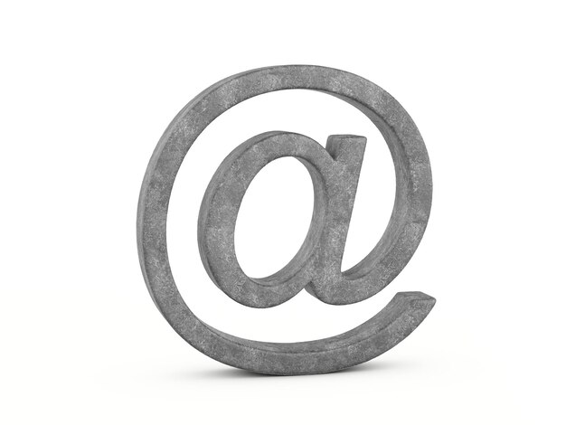 Foto konkretes e-mail-symbol