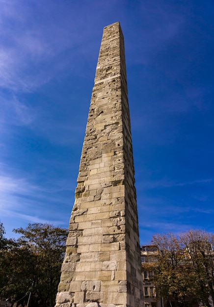 Konstantin (ummauerter) Obelisk in Istanbul, Türkei