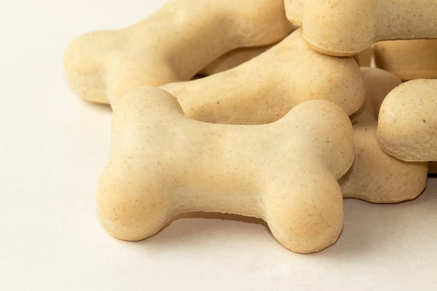 Konzentrieren Sie sich auf den ersten trockenen Hundekuchen